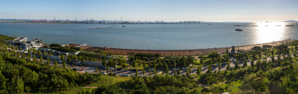 1. 인천경제자유구역의 1호 공원 솔찬공원의 파노라마뷰-s