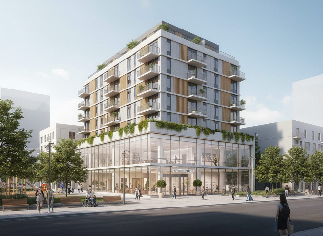 노인복지과-성남시 중원구 하대원동 15번지 일원에 건립하는 고령자 복지주택 조감도