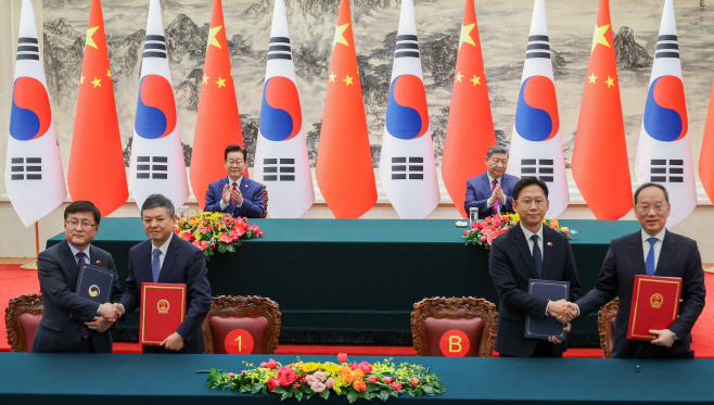 한-중, 환경·기후 협력 및 디지털 기술 분야 협력<YONHAP NO-8358>