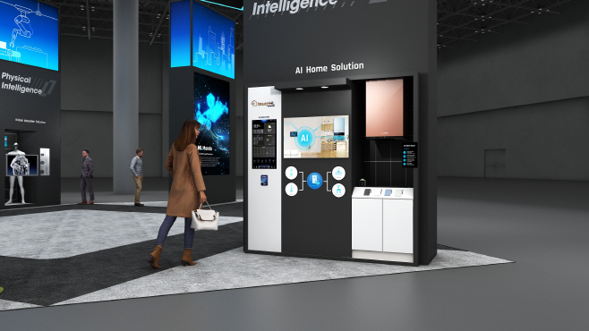 HL디앤아이한라 터치에이치엘 AI 하우스 CES 전시 이미지