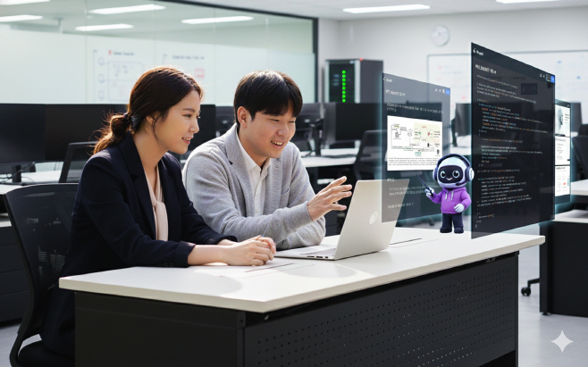 [참고] 기사의 이해를 돕기 위해 'AI 부트캠프'를 AI로 생성한 이미지