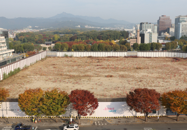 종묘 앞, 세운4구역 모습<YONHAP NO-3399>