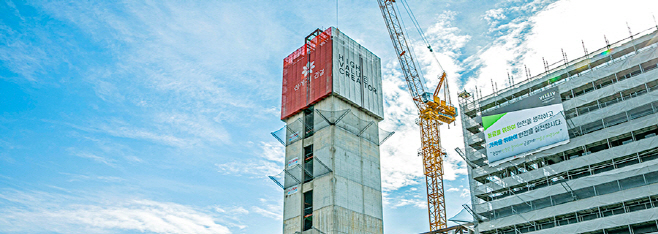 신세계건설 공사현장 전경