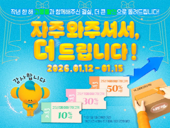 고흥몰 단골 고객에 최대 50% 혜택 제공 (2)