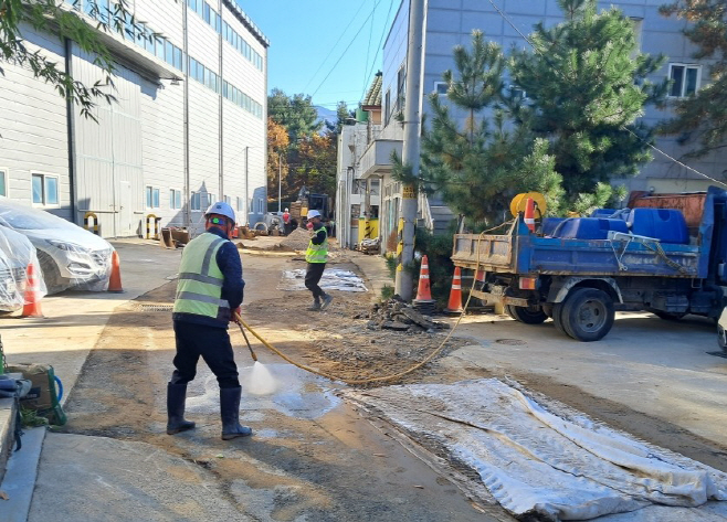 미세먼지 저감 공사장 살수작업