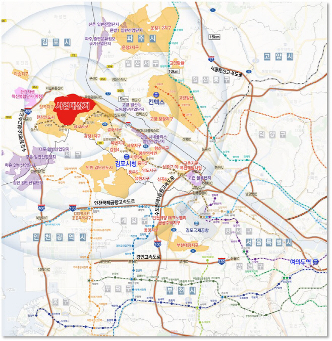 1-2 김포한강2지구 위치도