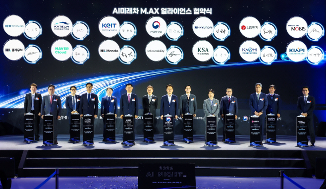 [이미지1] AI 미래차 M.AX 얼라이언스 협약식