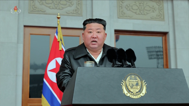 김정은, 청년동맹 창립 80주년 대회서 기념연설<YONHAP NO-2660>