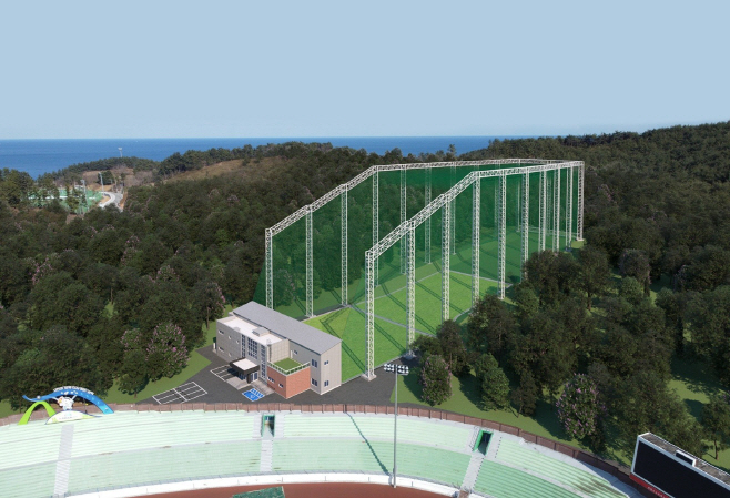 삼척시 골프연습장 조감도