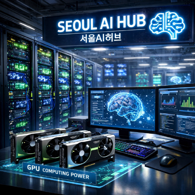 Seoul AI Cloud GPU 지원(AI로 생성한 이미지)