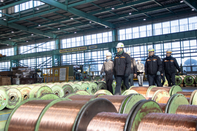 1. 김대헌 호반그룹 사장, 대한전선 현장경영