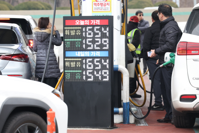 주유소 기름값 6주 연속 하락세