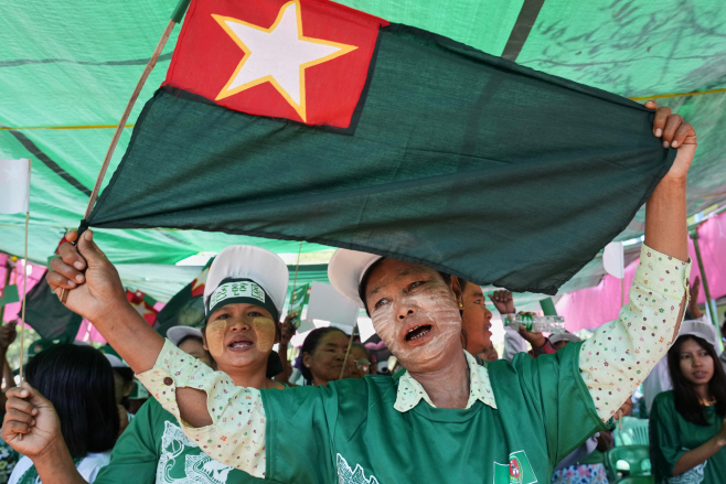 Myanmar Election <YONHAP NO-0510> (AP)
