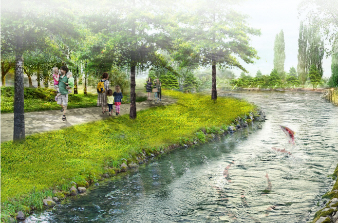 양양 연어자연산란장 투시도