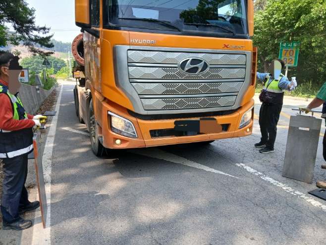 안성시, 과적차량 꼼짝마