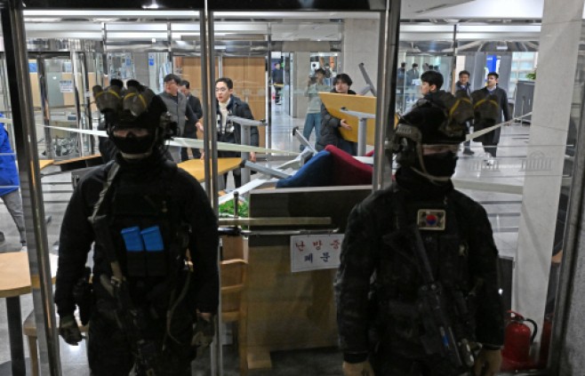 국회 투입된 계엄군