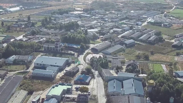 특별관리지역으로 지정된 김제 용지면 정착지 전경