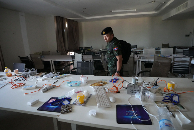 Cambodia Thailand Scams Photo Gallery <YONHAP NO-0310> (AP)