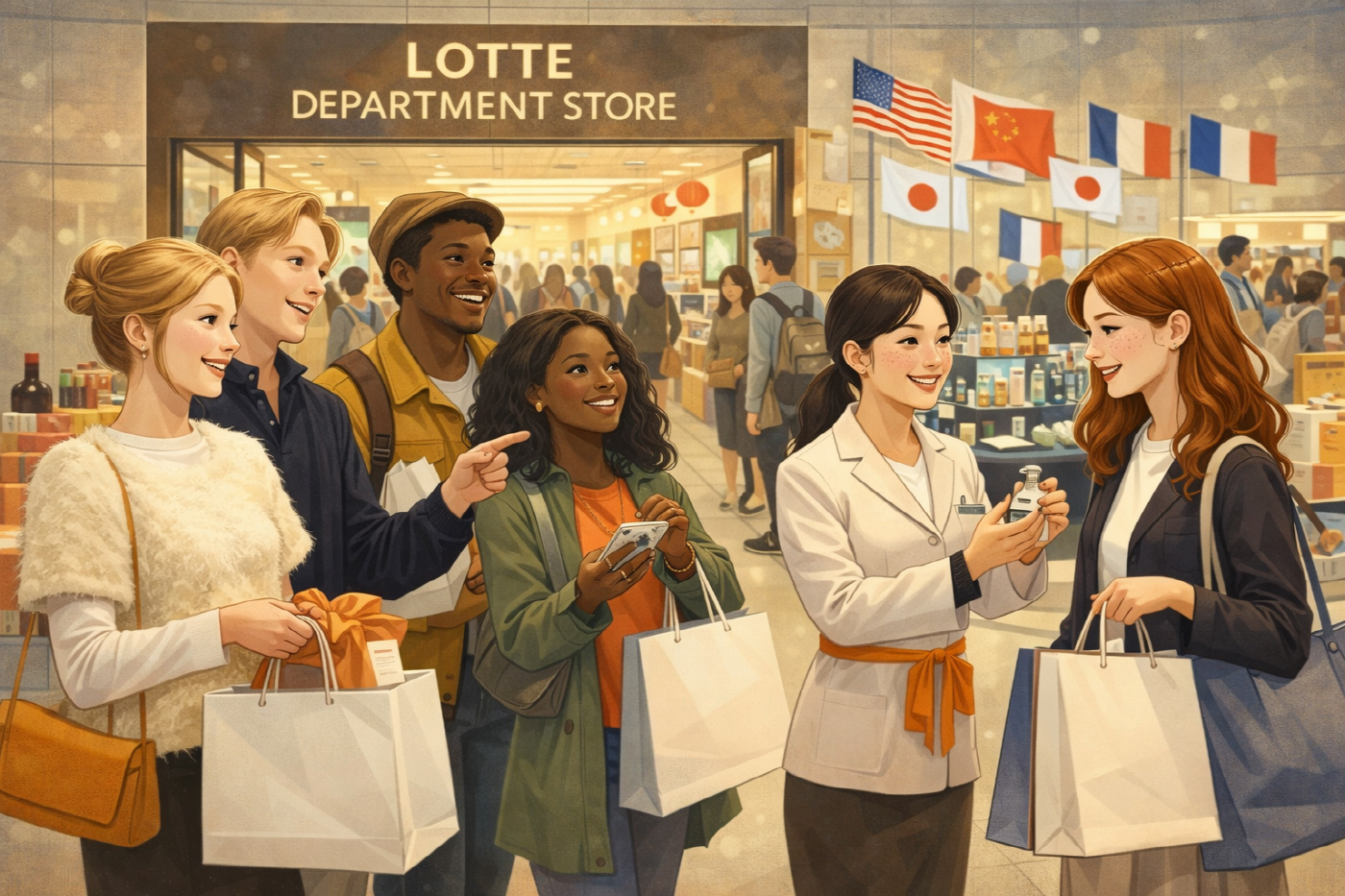롯데백화점 ai 외국인
