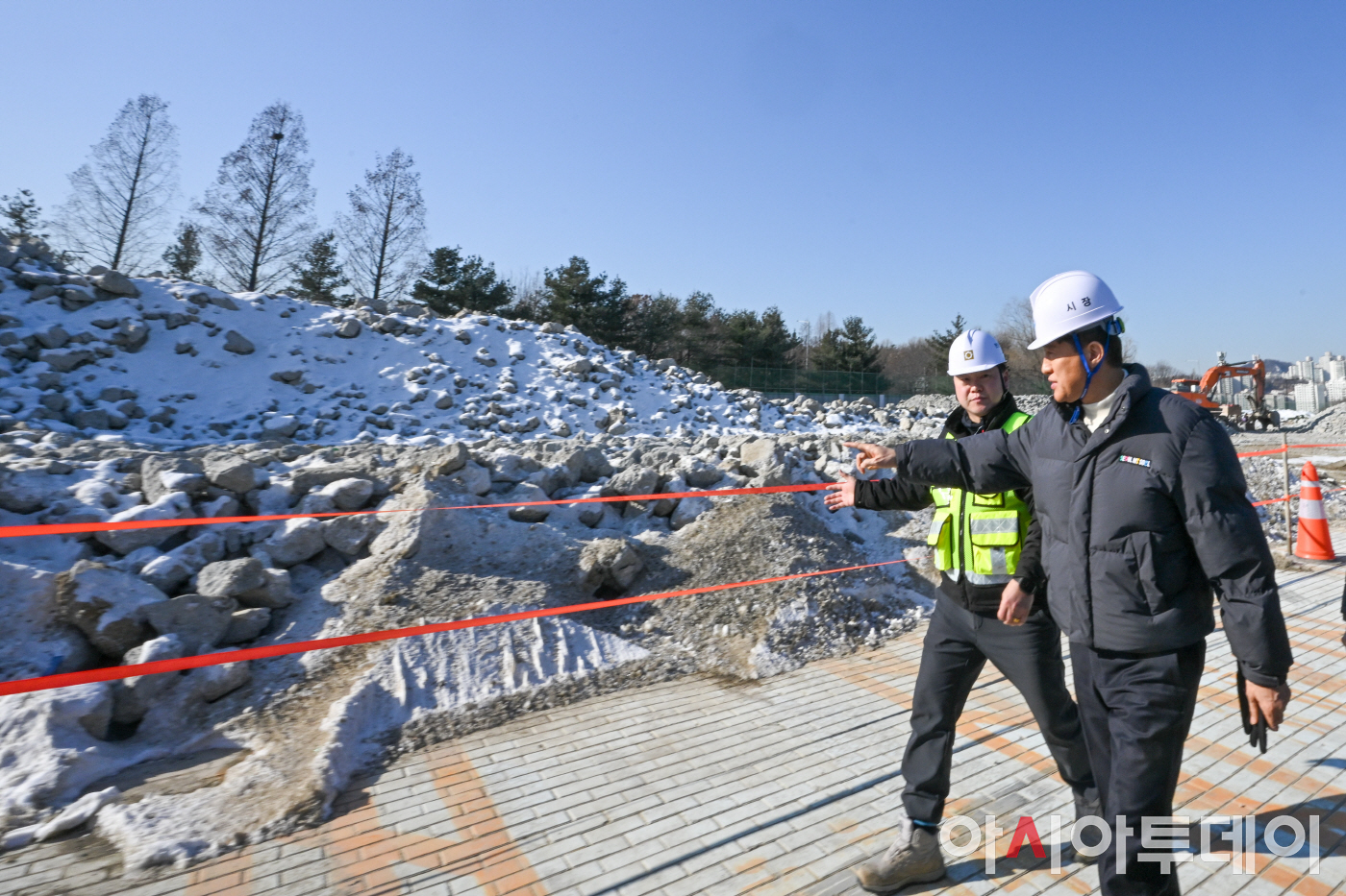 오세훈 삼표레미콘 부지 현장점검