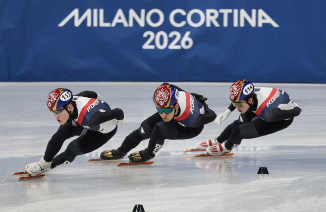 구슬땀 흘리는 쇼트트랙 대표팀