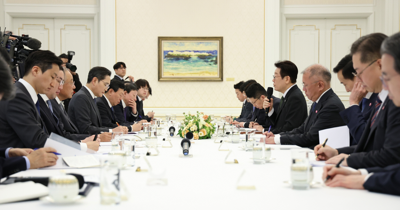 이재명 대통령, 기업 간담회 발언