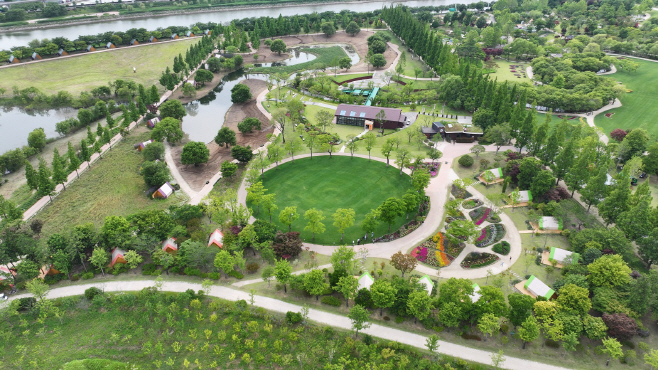 순천만국가정원에 위치한 정원워케이션 전경