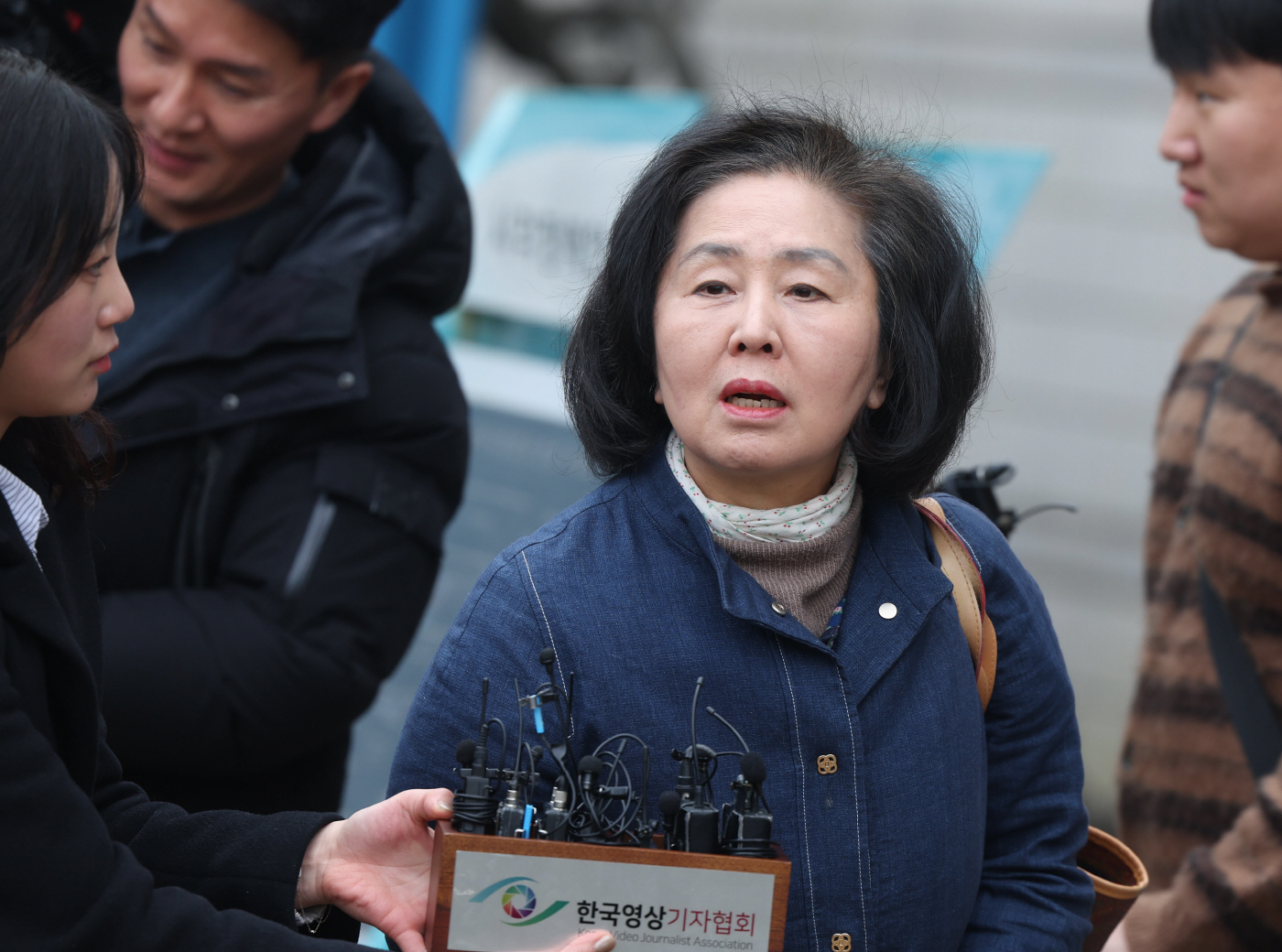 김영선, 법원 출석