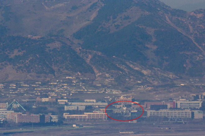 개성공단 폐쇄 10년…사라진 개성공단지원센터 건물<YONHAP NO-4027>