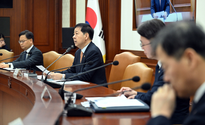 [포토]민생물가 특별관리 관계장관 TF 회의 주재하는 구윤철 부총리