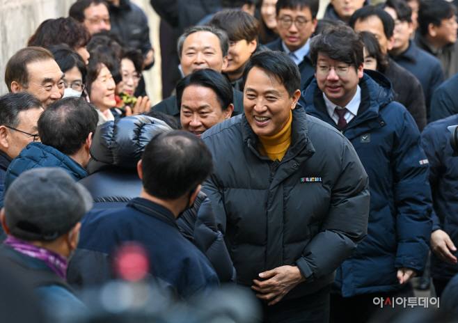 오세훈 시장, 고지대 이동약자 이동편의시설 예정지 방문2