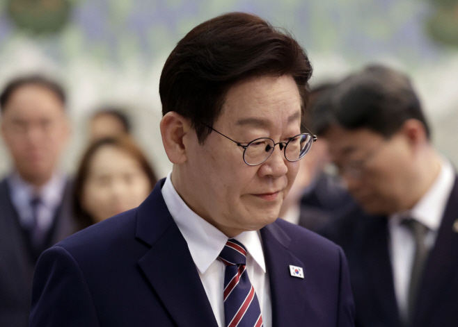 이재명 대통령, 수석보좌관회의 입장