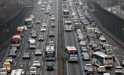 귀성길 정체 상황은?<YONHAP NO-6079>