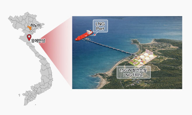베트남 응에안성 뀐랍 LNG 발전 사업 조감도