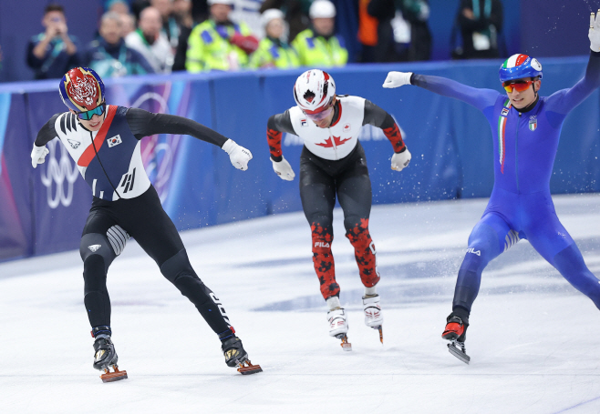 계주 2등한 쇼트트랙 남자 대표팀