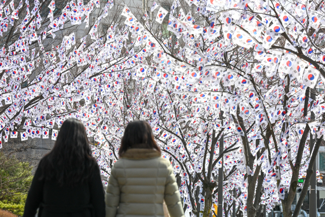 용산구 3·1절 기념 태극기 거리 조성1