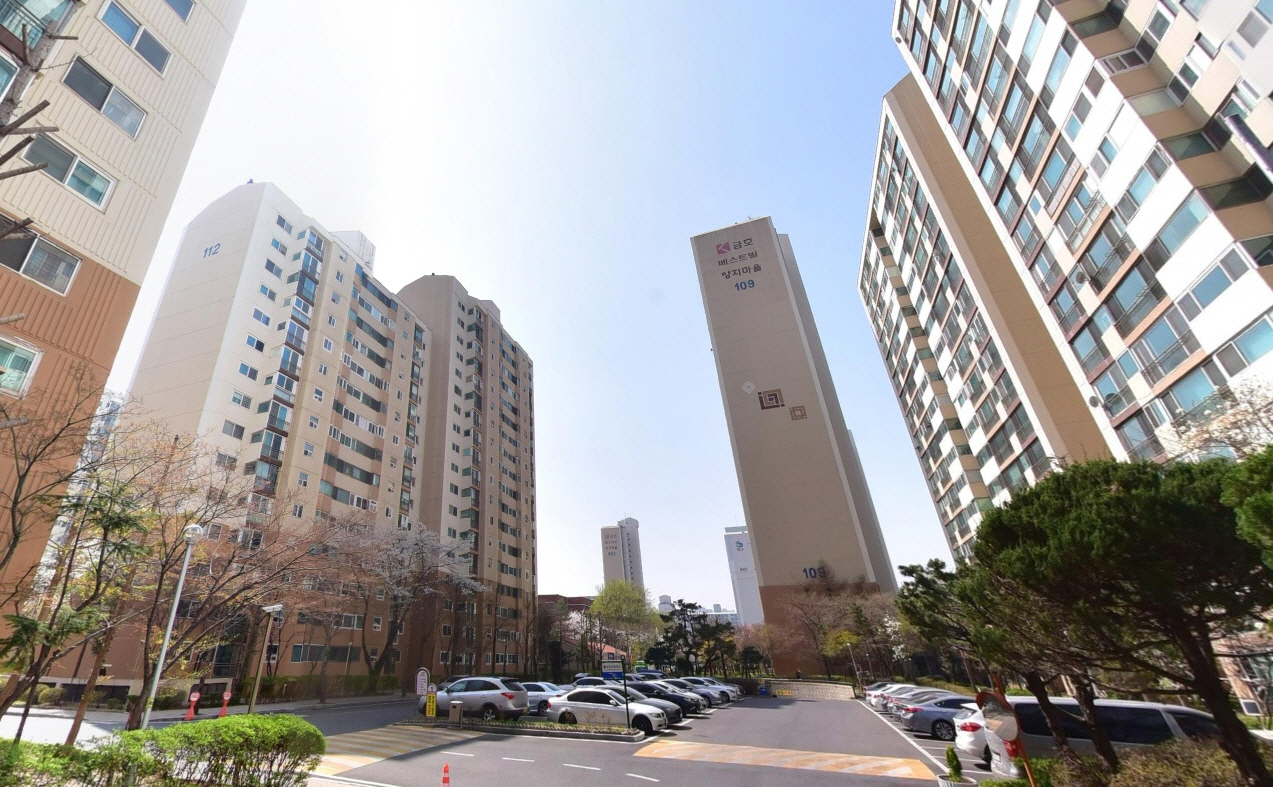 양지마을 금호아파트 단지 내 전경