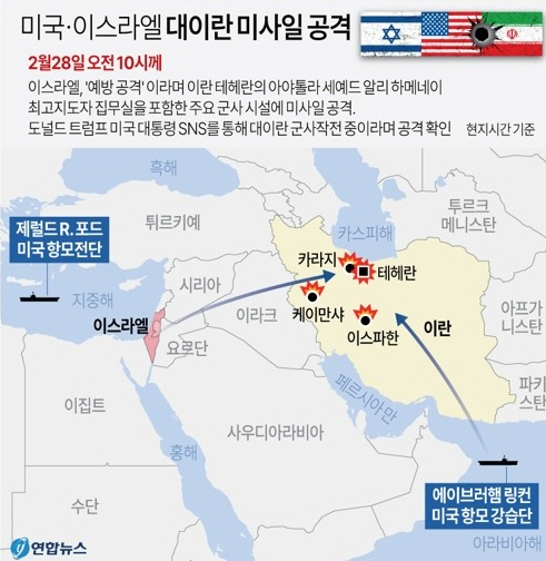 0228 미 이스 이란 공격 연합