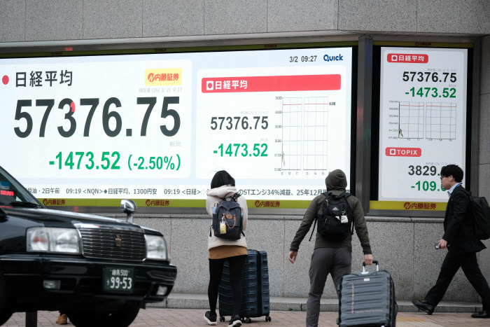 JAPAN-ECONOMY-STOCKS <YONHAP NO-2811> (AFP)