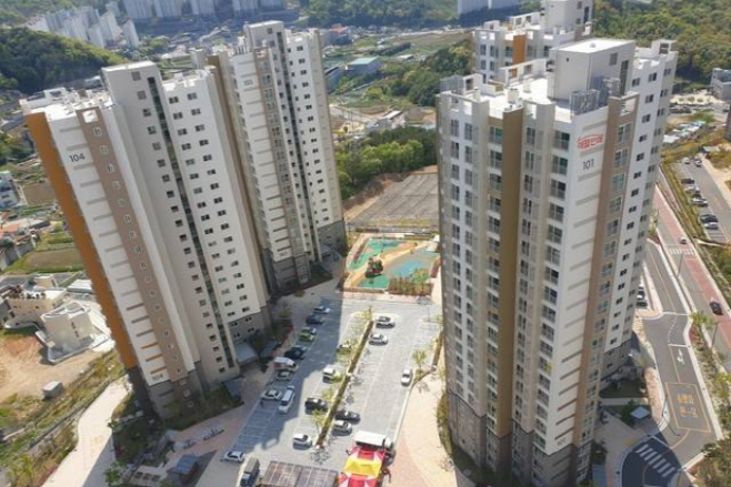 거제시소재장기공공임대주택전경