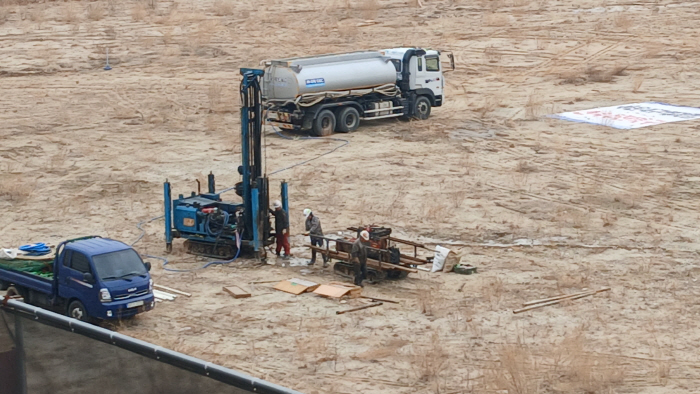 서울 세운4구역 매장유산 발굴현장 시추 세부 모습(1)