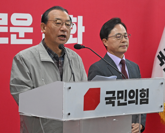 이정현 공관위원장, 충북지사 공천 심사 결과 발표