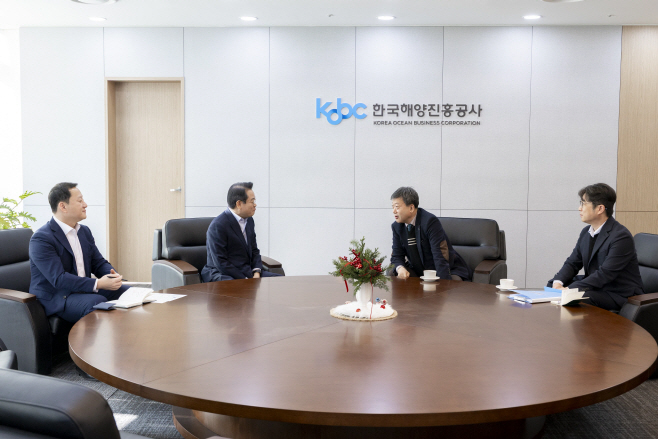 해양진흥공사 안병길 사장 남한권 군수 면담