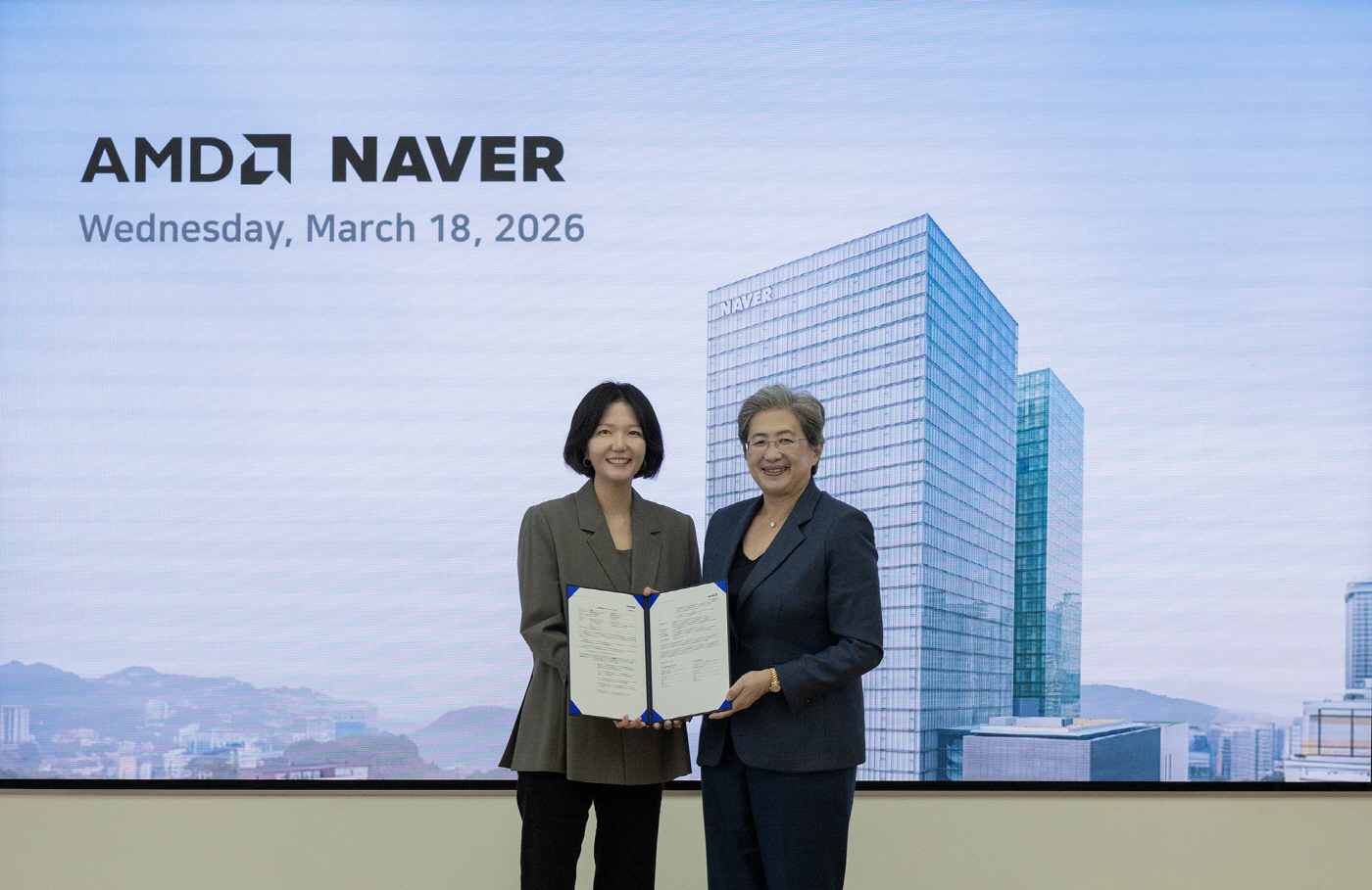 [사진1] 네이버-AMD 인프라 협력