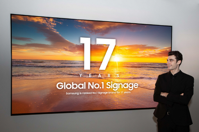 삼성전자, 상업용 디스플레이 17년 연속 세계 판매 1위 달성(1)