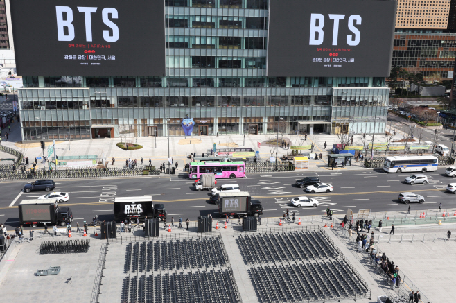 BTS 공연 준비 현장