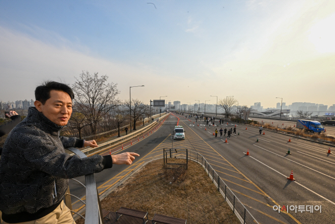 오세훈 시장, 쉬엄쉬엄 모닝 참석1