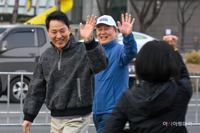 오세훈 시장, 쉬엄쉬엄 모닝 참석1