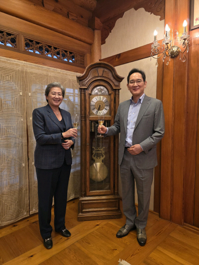 (사진1) 이재용 회장 AMD 만찬 고화질