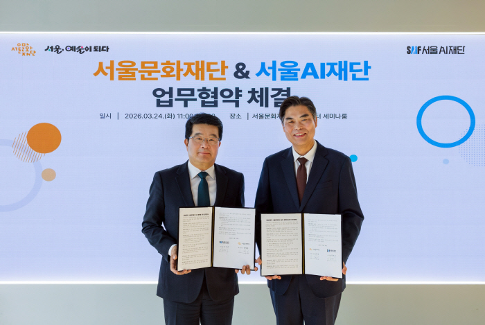 붙임1. 서울문화재단 서울 AI재단 업무협약식 현장사진